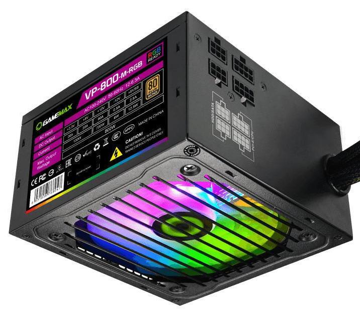 картинка Блок питания ПК  800W GameMax VP-800-RGB v3 от магазина itmag.kz