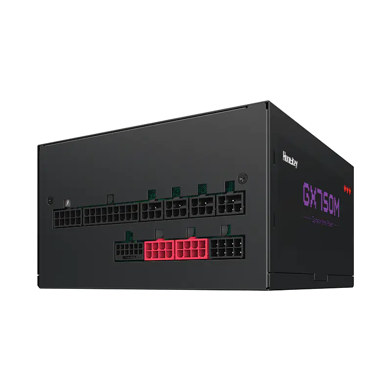 Блок питания Huntkey GX750M, 750W, 12cm HYB Fan, Active PFC, 80+Gold, ATX (GX750M) фото