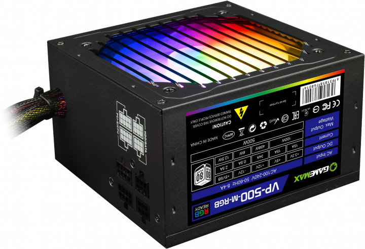 картинка Блок питания ПК  500W GameMax VP-500-RGB-M  от магазина itmag.kz