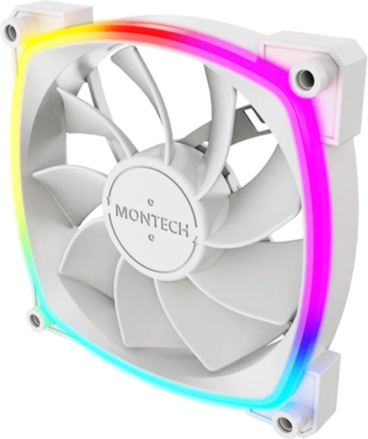 Вентилятор для корпуса Montech RX120 PWM, Белый (RX120 PWM (W)) фото