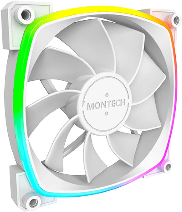 Вентилятор для корпуса Montech RX120 PWM, Белый (RX120 PWM (W)) фото