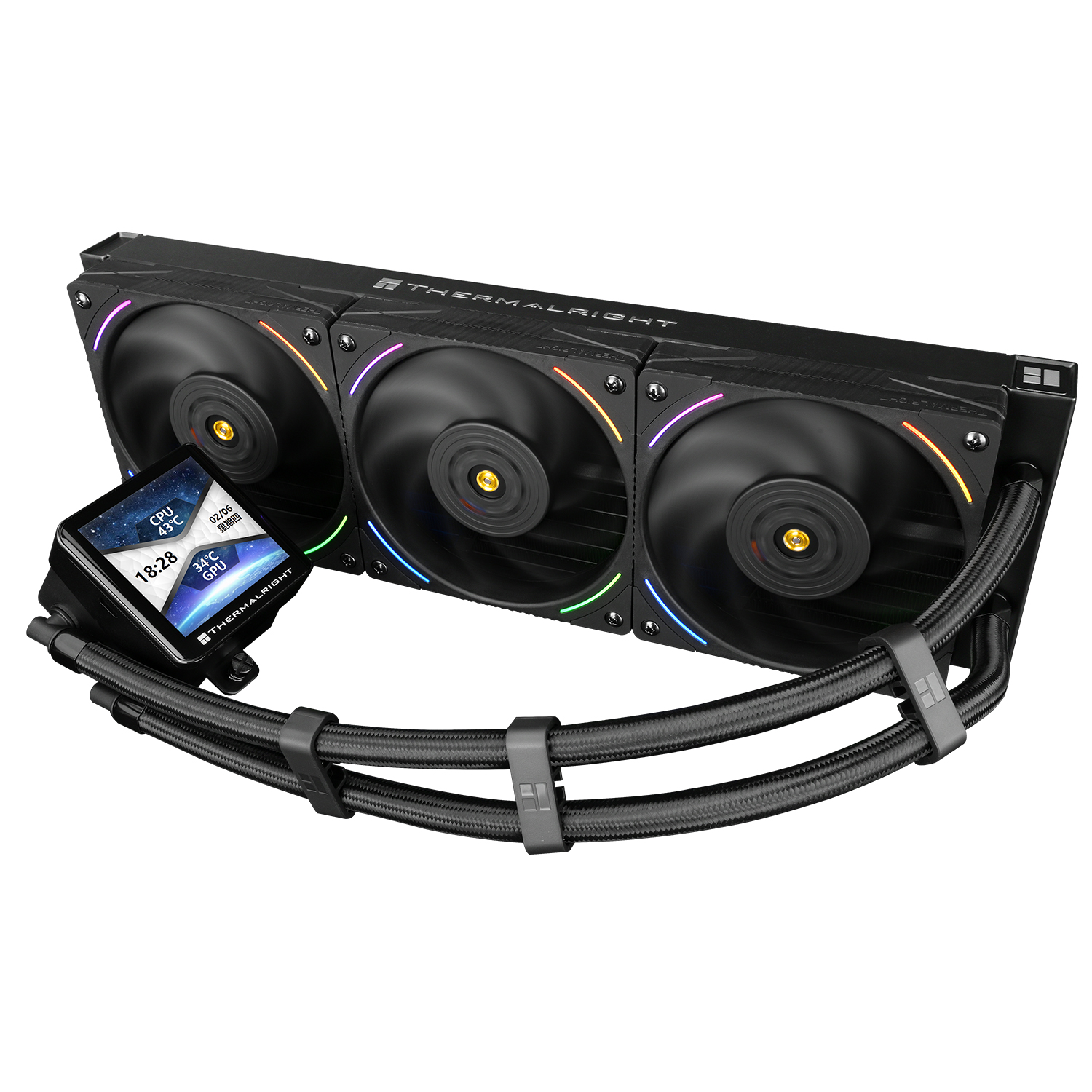 Кулер с водяным охлаждением Thermalright Frozen Vision 360 ARGB BLACK V2 (TL-K12WB) фото