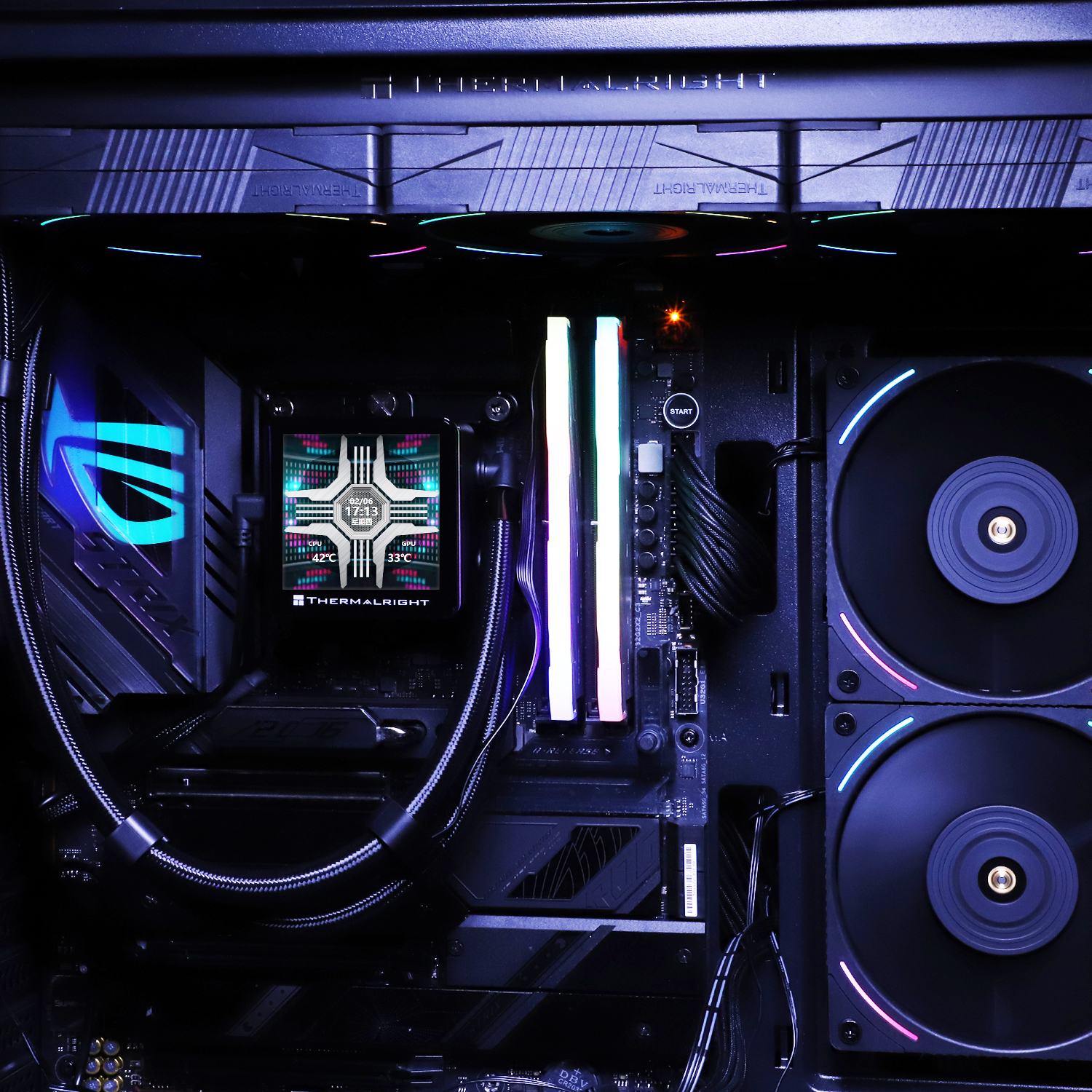 Кулер с водяным охлаждением Thermalright Frozen Vision 360 ARGB BLACK V2 (TL-K12WB) фото