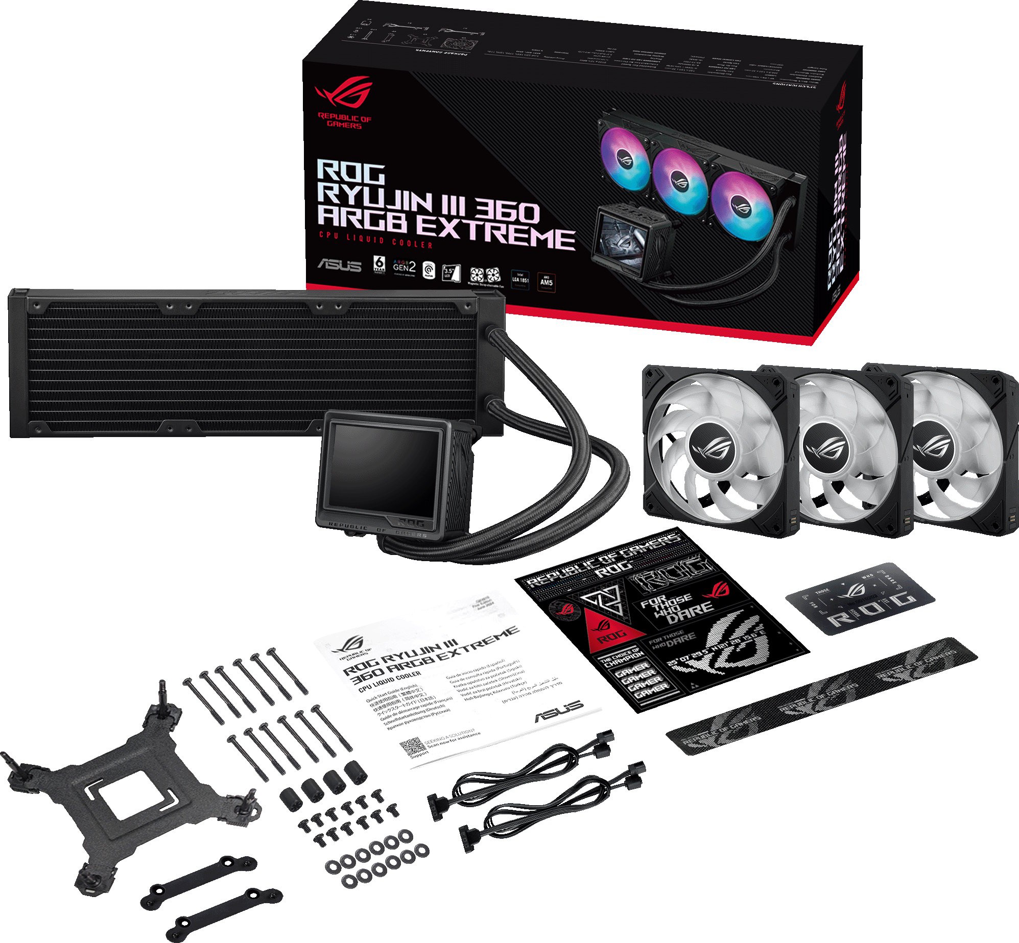 Система водяного охлаждения ASUS ROG Ryujin III 360 ARGB Extreme (ROG Ryujin III 360 ARGB Extrem) фото