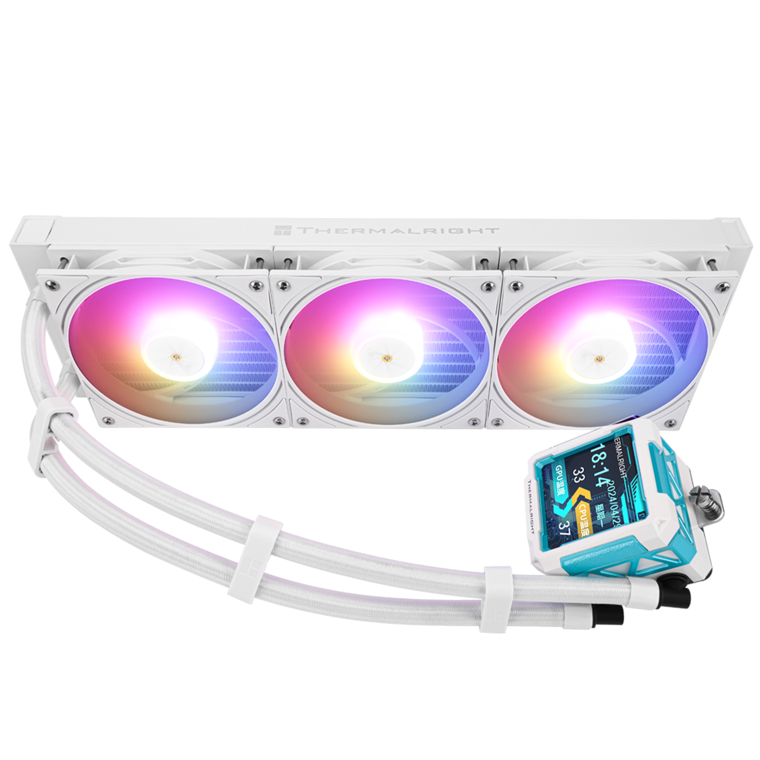 Кулер с водяным охлаждением Thermalright Frozen Warframe PRO 360 WHITE ARGB (TL-P12W-S) фото