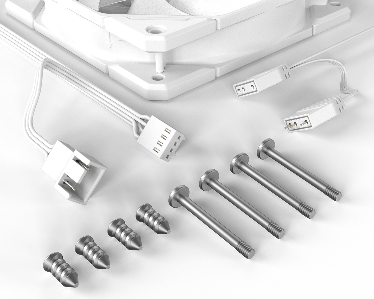 Вентилятор для корпуса ID-Cooling TF-12025-Pro ARGB White (ID-FAN-TF-12025-PRO-ARGB WHITE) фото