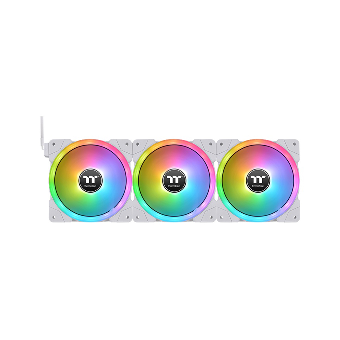 картинка Кулер для компьютерного корпуса Thermaltake SWAFAN EX12 RGB PC Cooling Fan White (3-Fan Pack) от магазина itmag.kz