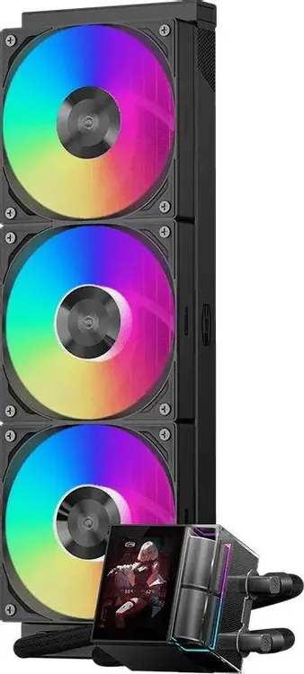 Водяное охлаждение для CPU PCCooler DS360 ARGB Display - Черный (DS360 ARGB Display BK) фото