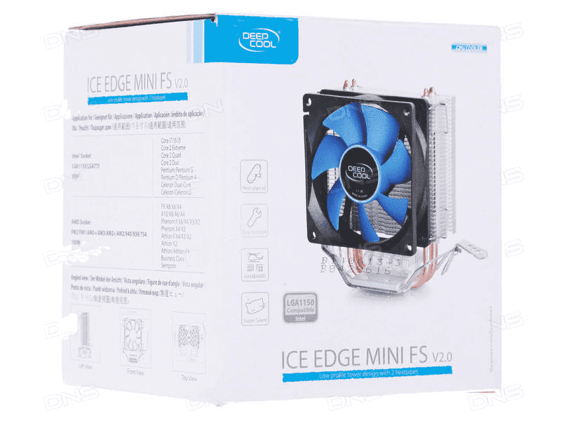 картинка Кулер для CPU, Deepcool, ICE EDGE MINI FS v2.0 DP-MCH2-IEMV2, Intel 1156/1155/1151/1150/775и AMD AM4 от магазина itmag.kz
