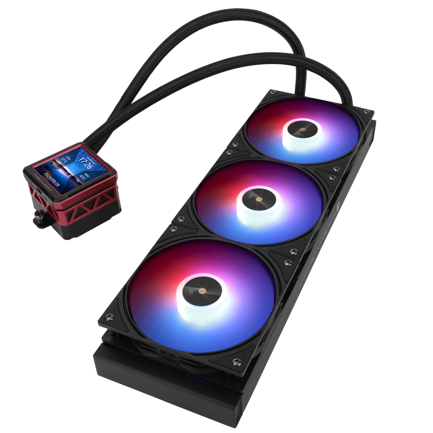 Система жидкостного охлаждения Thermalright Frozen Warframe 360 ULTRA BLACK ARGB (FWU360ARGBB) фото