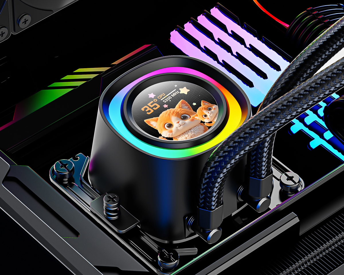 Водяное охлаждение для процессора ID-COOLING FX360 LCD (FX360 LCD) фото