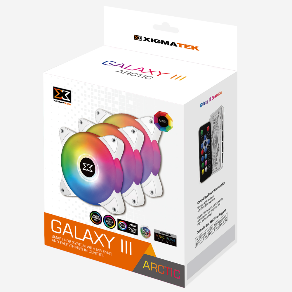картинка Кулера для корпуса Xigmatek Galaxy III Essential ARCTIC от магазина itmag.kz