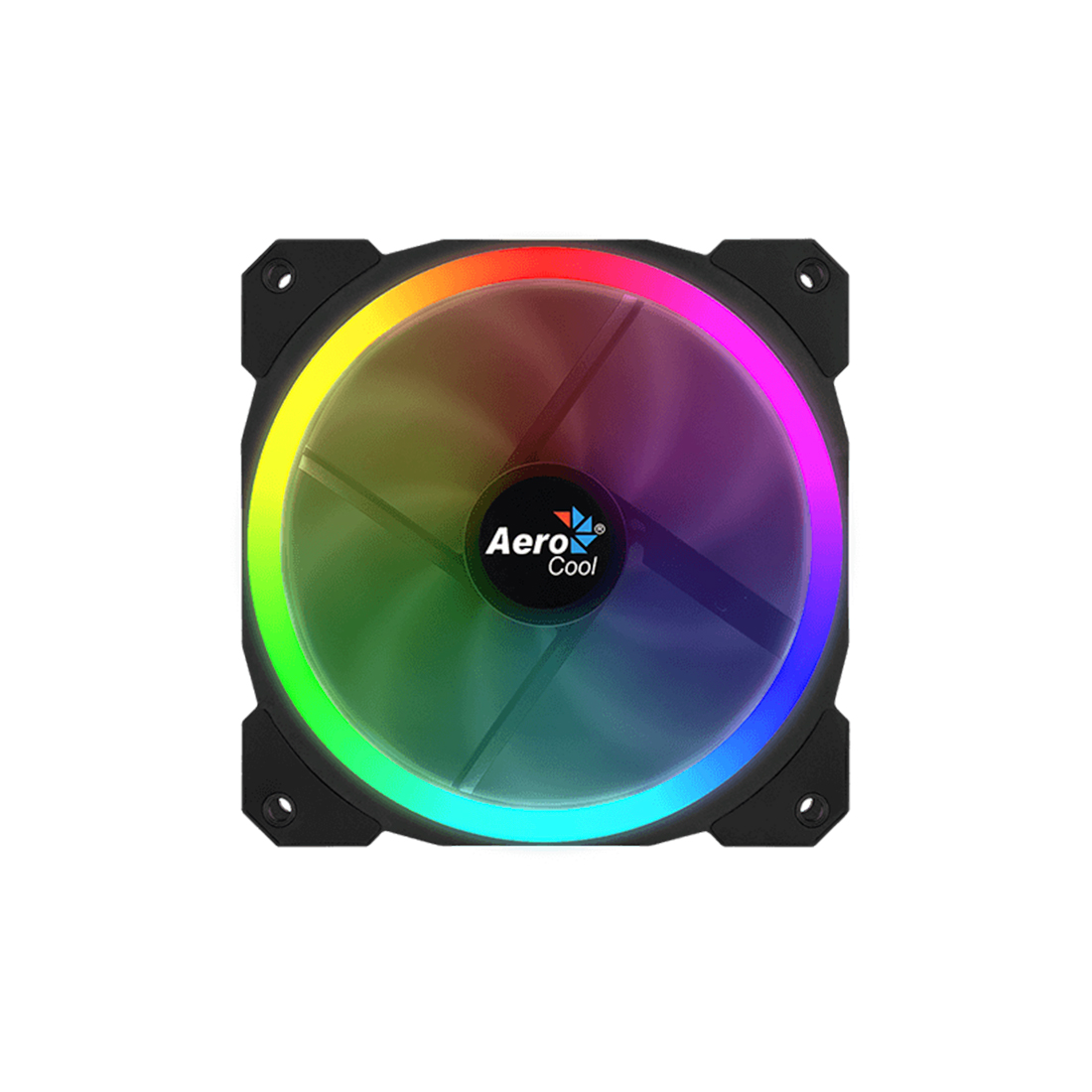 картинка Кулер для компьютерного корпуса AeroCool Orbit 12см RGB от магазина itmag.kz