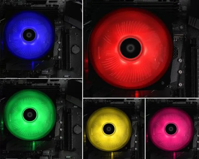 картинка Кулер ID-Cooling DK-03A RGB PWM, FM1/FM2+/AM2+/AM3+/AM4, 100W,12cm,4pin,500-1800rpm,61.5CFM,25.6dB от магазина itmag.kz