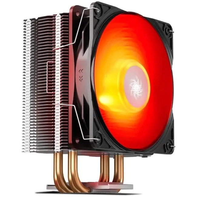 картинка Кулер DeepCool GammaXX 400 V2 Red, S115X/1200/1366/1700/AM4, 180W,12cm,4pin,Al+Cu,500-1650rpm,27.8dB от магазина itmag.kz