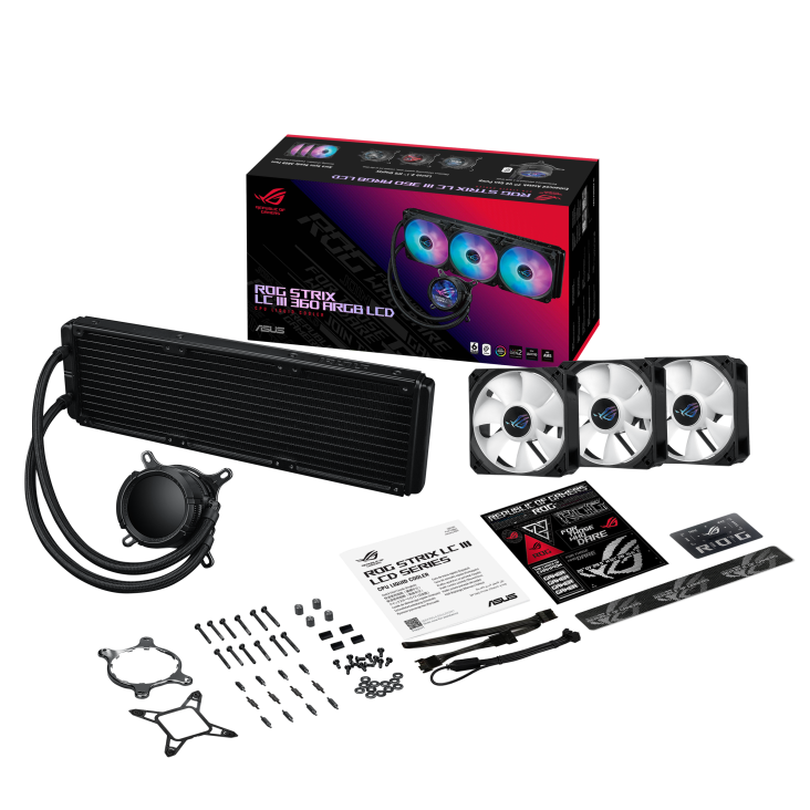  Система жидкостного охлаждения ASUS ROG STRIX LC III 360 ARGB (90RC00W1-M0UAY0) фото