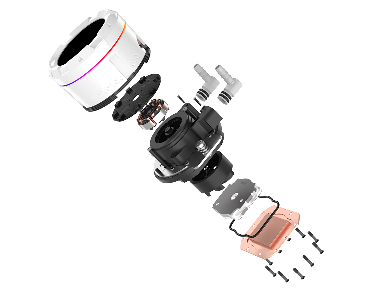 Система жидкостного охлаждения ID-Cooling SL360 XE White (ID-CPU-SL360 XE WHITE/1700) фото