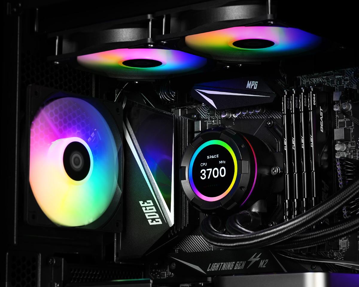 Жидкостная система охлаждения ID-Cooling SL240 XE LCD (IDC SL240 XE) фото