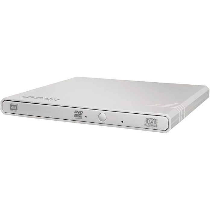 картинка Ультра-Тонкий Внешний привод LiteOn DVD-RW eBAU108-21 Slim USB 24x-8x Белый Box от магазина itmag.kz
