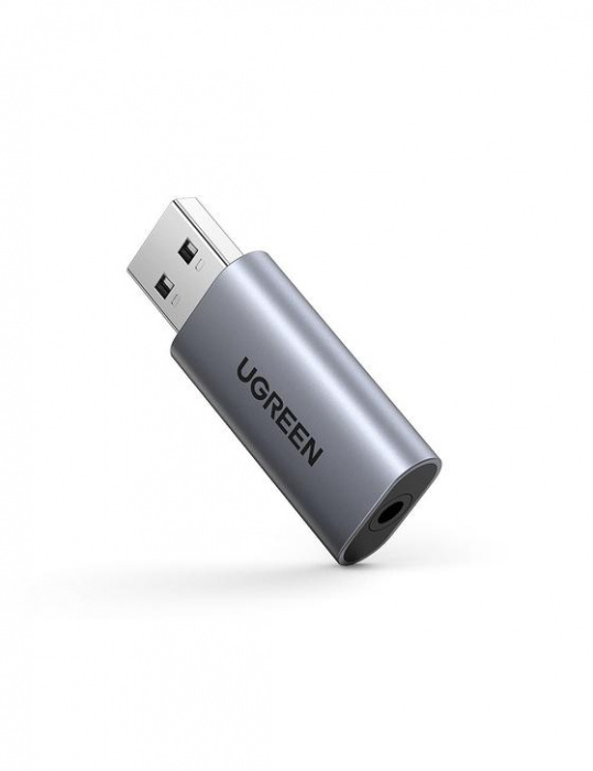 картинка Адаптер UGREEN CM383 USB 2.0 to 3.5mm Audio Adapter от магазина itmag.kz