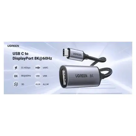Конвертер USB 3.1(m) Type C на DisplayPort, 8K@60Hz, CM654 (15575) фото