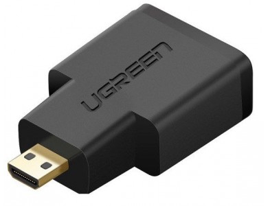 Адаптер UGREEN 20106 Micro HDMI Male to HDMI Female Adapter (Black) (20106) фото