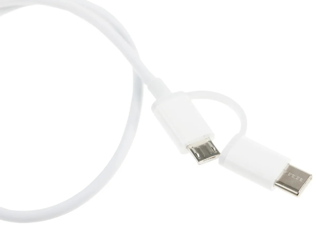 Кабель Micro USB Type-C, Xiaomi SJX01ZM, 0.3 m, White (SJV4083TY) фото