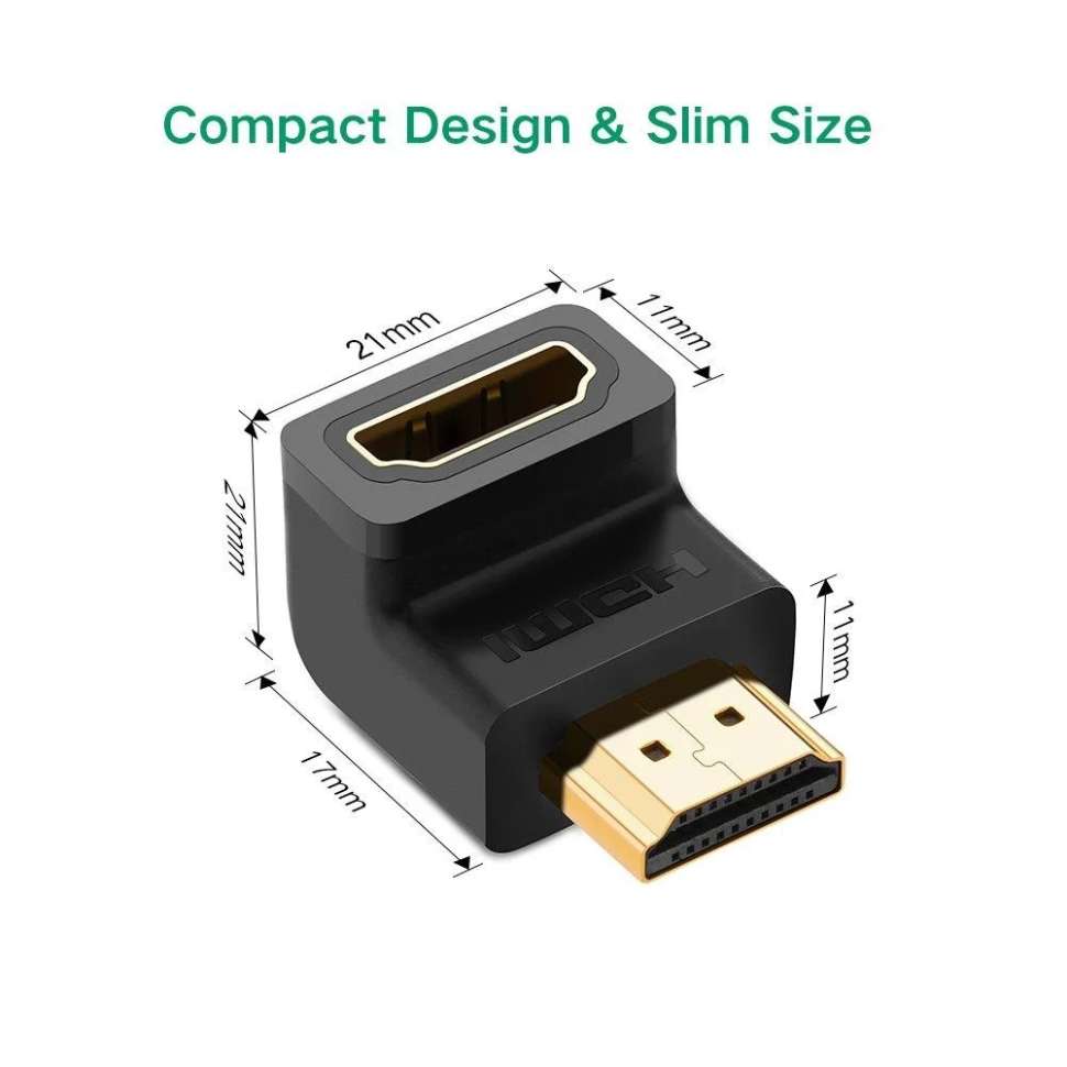 Переходник HDMI(f) - HDMI(m) 90 HD112 (20109) фото