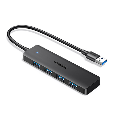 USB Хаб UGREEN CM219 25851 USB 3.0 A 4 Ports Black  (25851) фото