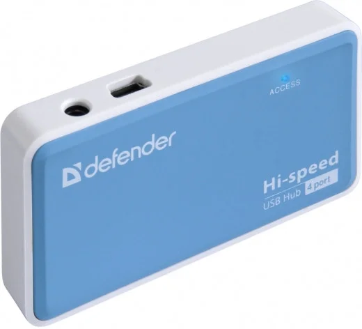 картинка Хаб 4-портовый мини-разветвитель USB 2.0 Defender Quadro Power от магазина itmag.kz