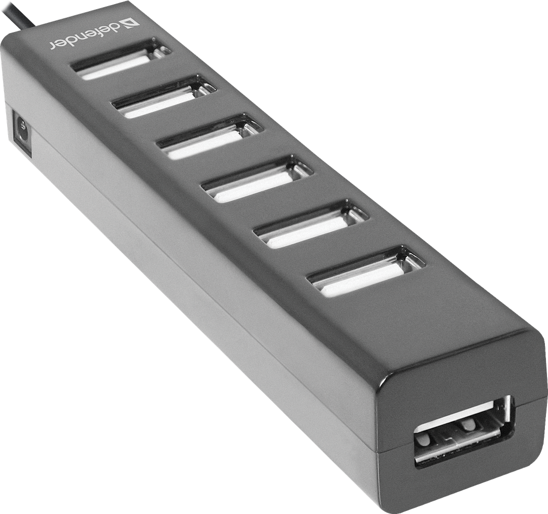  USB Хаб USB 2.0 Defender Quadro Swift, Black (83203) фото