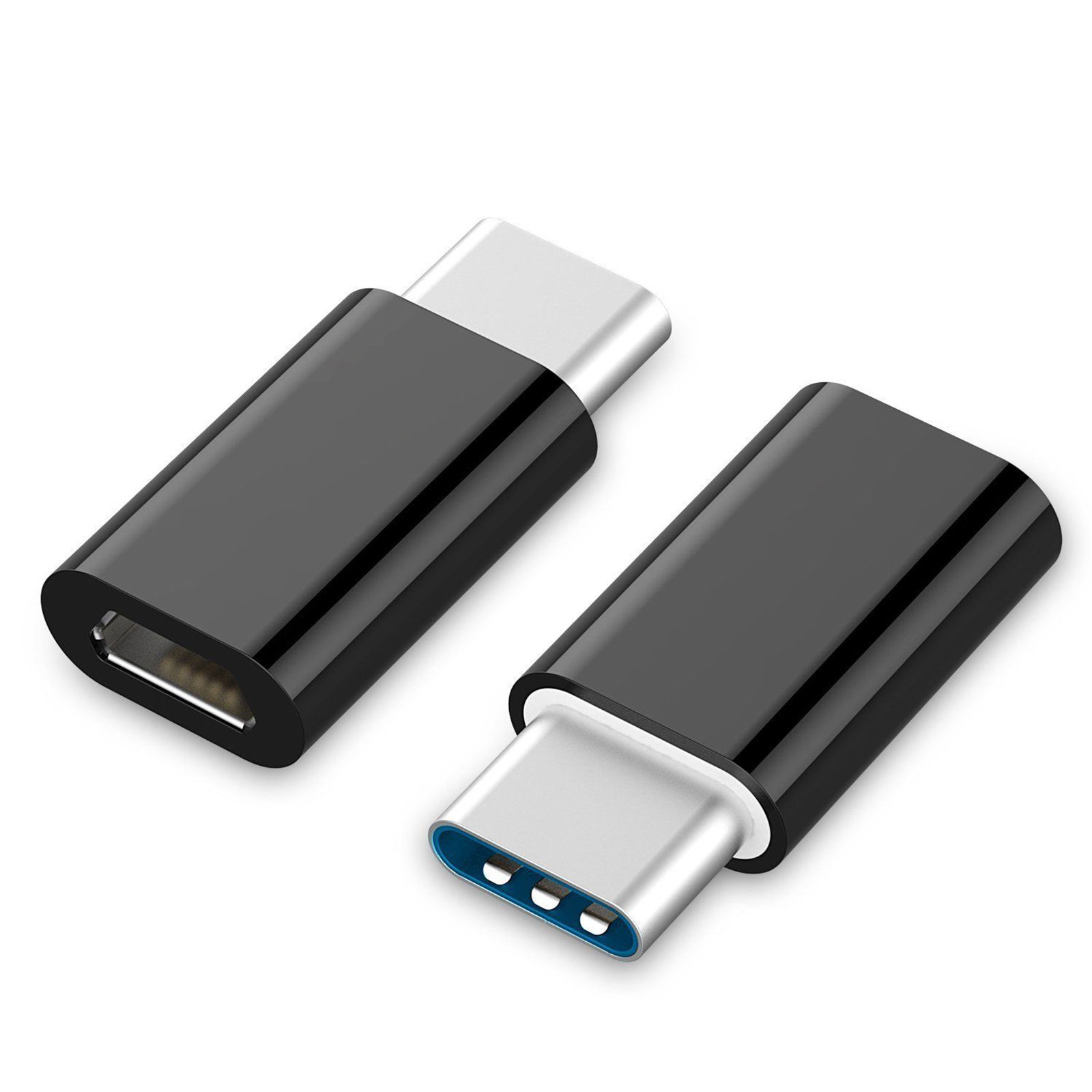картинка Переходник USB Cablexpert A-USB2-CMmF-01, USB Type-C (папа) - Micro USB (мама), пакет от магазина itmag.kz
