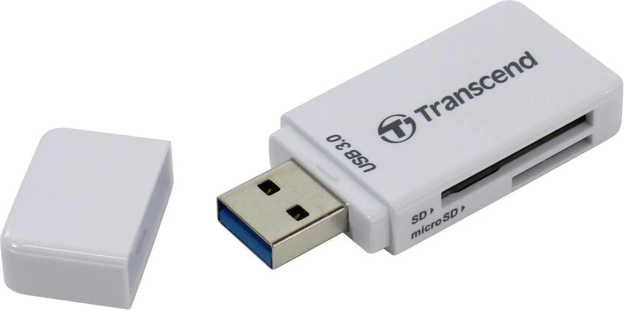 картинка Картридер Transcend TS-RDF5W, USB3.0 SD/microSD белый от магазина itmag.kz