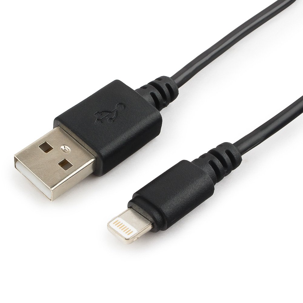картинка Кабель USB Cablexpert CC-USB-AP2MBP AM/Lightning, для iPhone5/6/7/8/X, IPod, IPad, 1м, черный, пакет от магазина itmag.kz