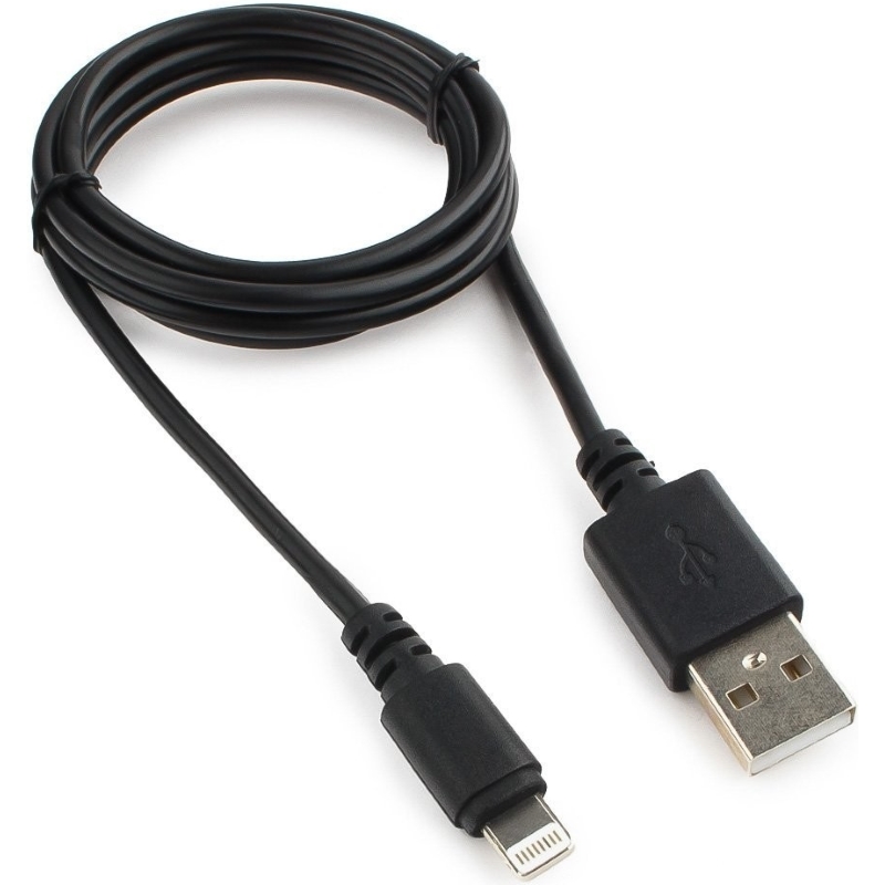картинка Кабель USB Cablexpert CC-USB-AP2MBP AM/Lightning, для iPhone5/6/7/8/X, IPod, IPad, 1м, черный, пакет от магазина itmag.kz