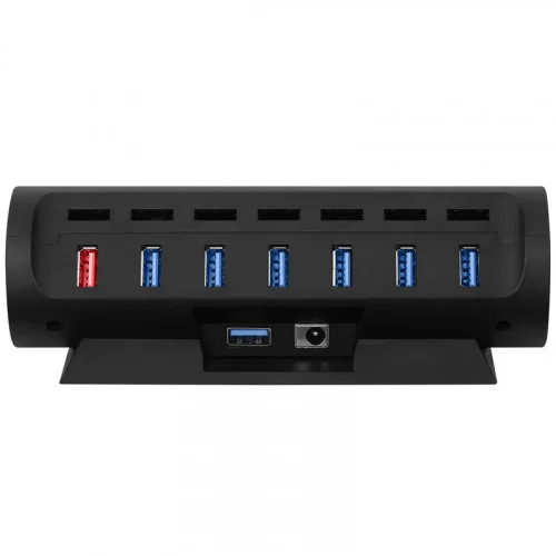 Хаб USB 6-port USB 3.0 + 2 A Streamplify HUB CTRL 7, Black (HUB CTRL 7) фото