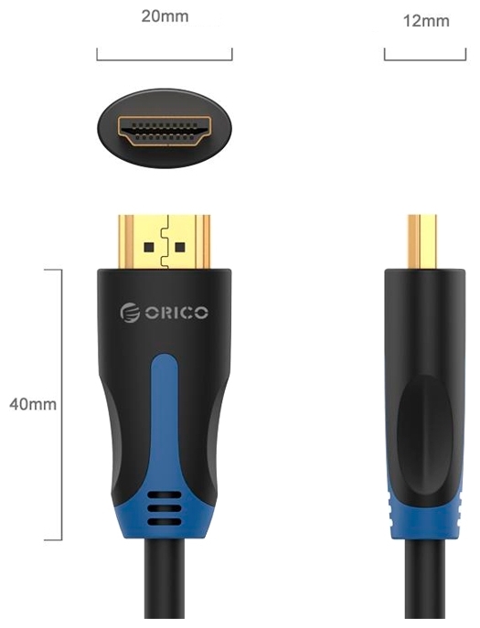 картинка Видео кабель HDMI Orico HM14-15-BK-Pro <HDMI/M to HDMI/M,  1.5M> от магазина itmag.kz