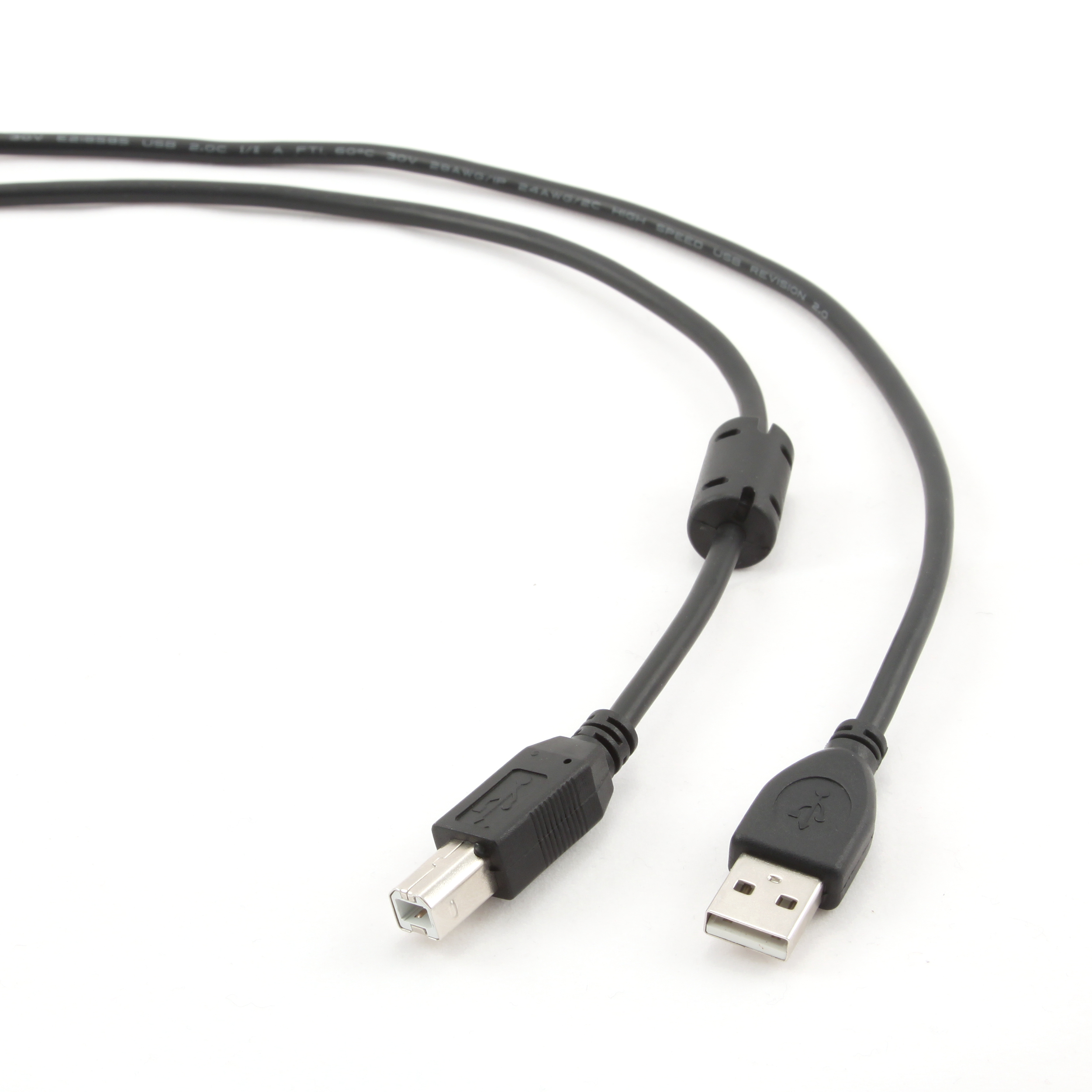 картинка Кабель USB 2.0 Pro Cablexpert CCP-USB2-AMBM-10, AM/BM, 3.0м, экран, черный, пакет от магазина itmag.kz