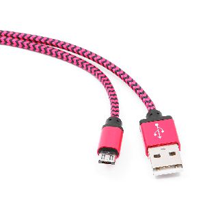 картинка Кабель USB 2.0 Cablexpert CC-mUSB2pe1m, USB-MicroUSB, 1м, нейлоновая оплетка, алюм разъ, фиол от магазина itmag.kz