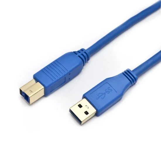 картинка Кабель Manhattan USB 3.0, A(M)/B(M), 2 м, синий 322430 от магазина itmag.kz