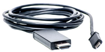 картинка Кабель-переходник PowerPlant  micro USB - HDMI, 1.8m, (MHL), Blister от магазина itmag.kz