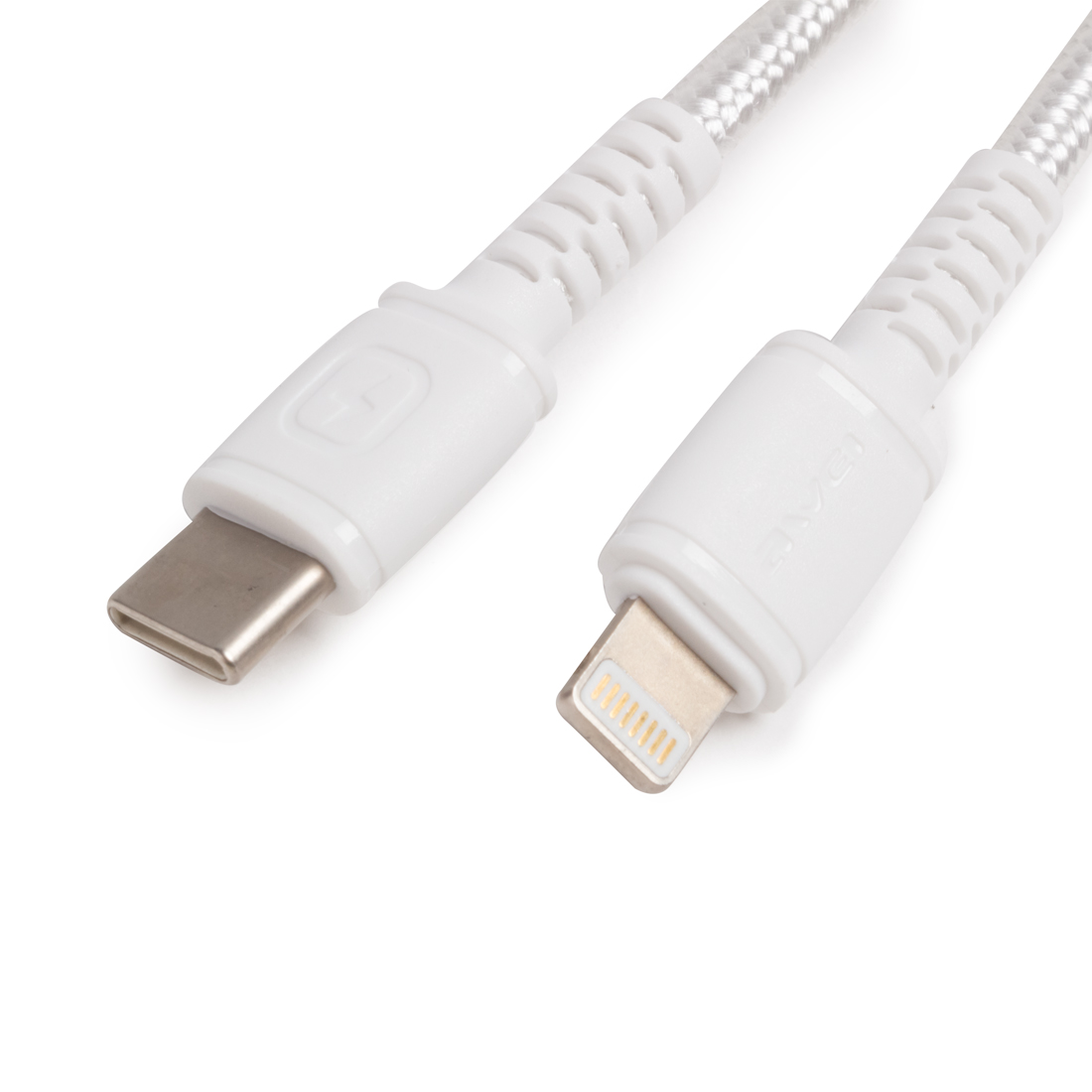 картинка Интерфейсный кабель Awei Type-C to Lightning CL-118L 5V 2.4A 1m Белый от магазина itmag.kz
