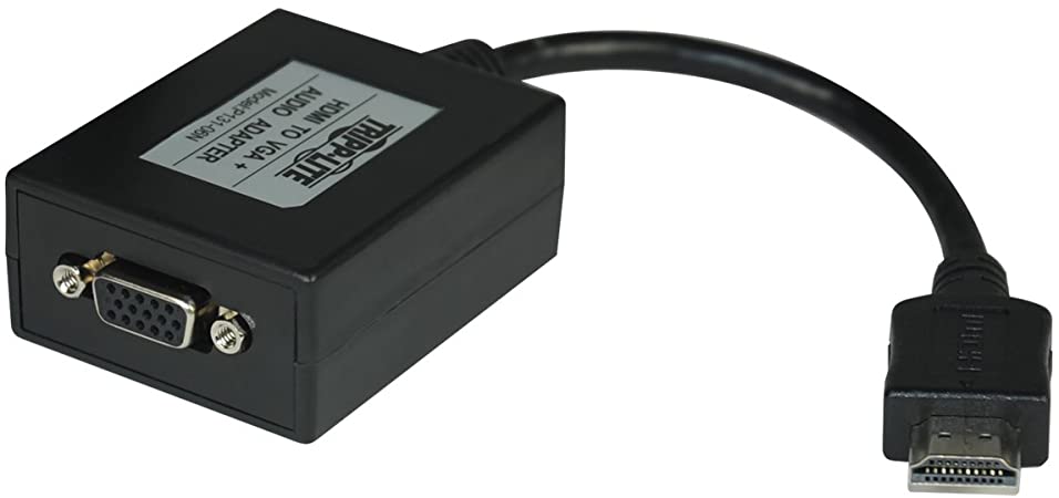 картинка Конвертер (переходник) TrippLite HDMI to VGA with Audio Converter Cable Adapter for Ultrabook/Laptop/Desktop PC, (M/F), 6 in. (P131-06N) от магазина itmag.kz