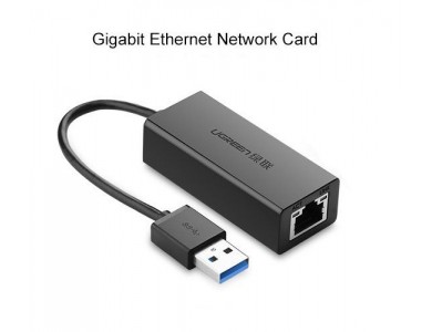 картинка Конвертер сигнала UGREEN CR111 USB 3.0 Gigabit Ethernet Adapter (Black) от магазина itmag.kz