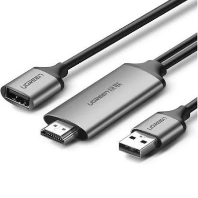 Кабель UGREEN CM151 USB to HDMI Digital AV Adapter 1.5m (Gray). 50291 (50291) фото