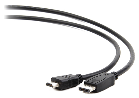 картинка Кабель DisplayPort->HDMI Cablexpert CC-DP-HDMI-5M, 5м, 20M/19M, черный, экран, пакет от магазина itmag.kz