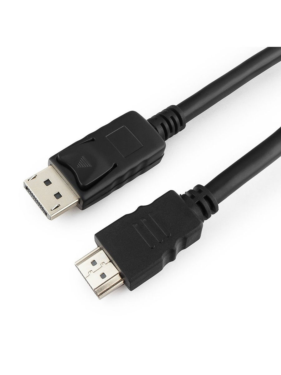 картинка Кабель DisplayPort->HDMI Cablexpert CC-DP-HDMI-5M, 5м, 20M/19M, черный, экран, пакет от магазина itmag.kz