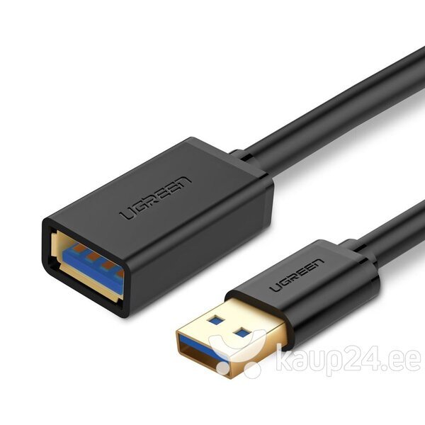 картинка Кабель UGREEN US129 USB 3.0 Extension Male Cable 1.5m (Black), 30126 от магазина itmag.kz