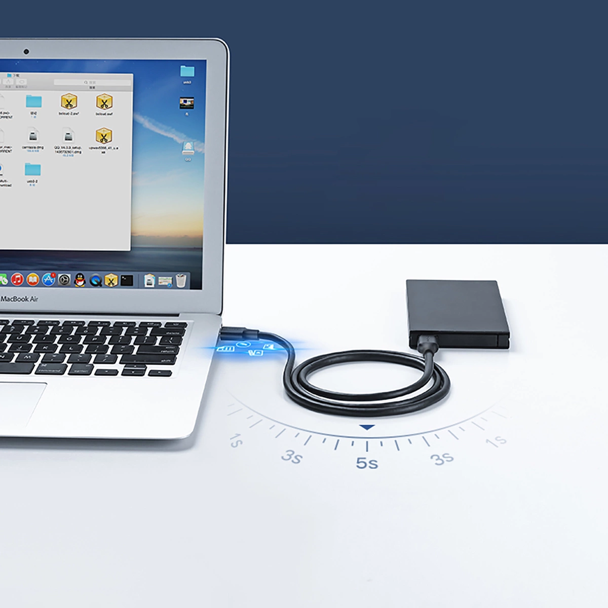 Кабель Ugreen US128, USB-A 3.0, 3m - Black (90576) фото