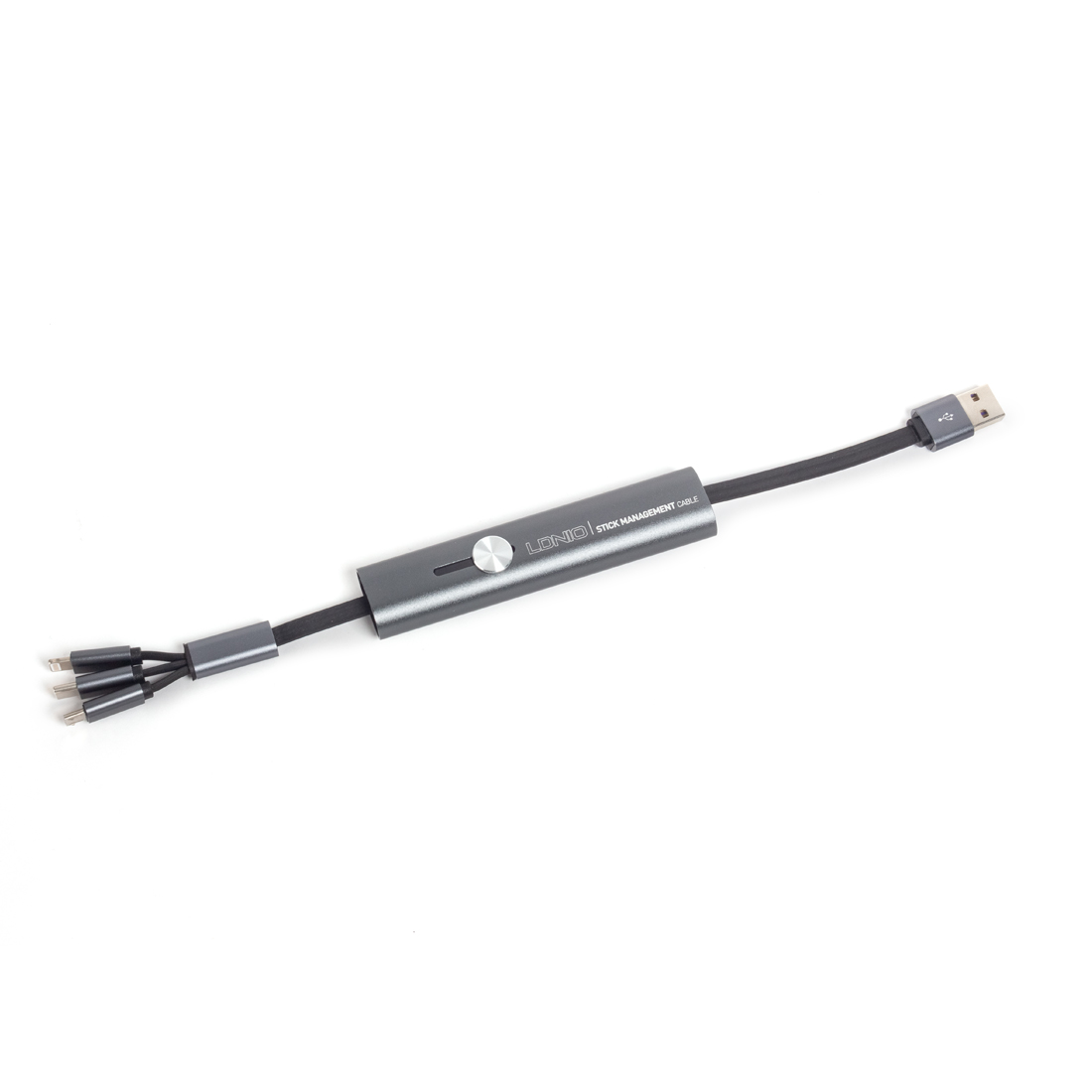 картинка Интерфейсный кабель LDNIO 3 in 1 cable LC99 30cm Серый от магазина itmag.kz